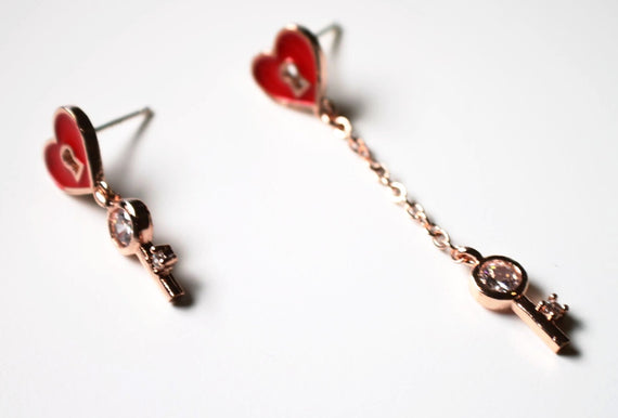 Asymmetry Heart Earrings