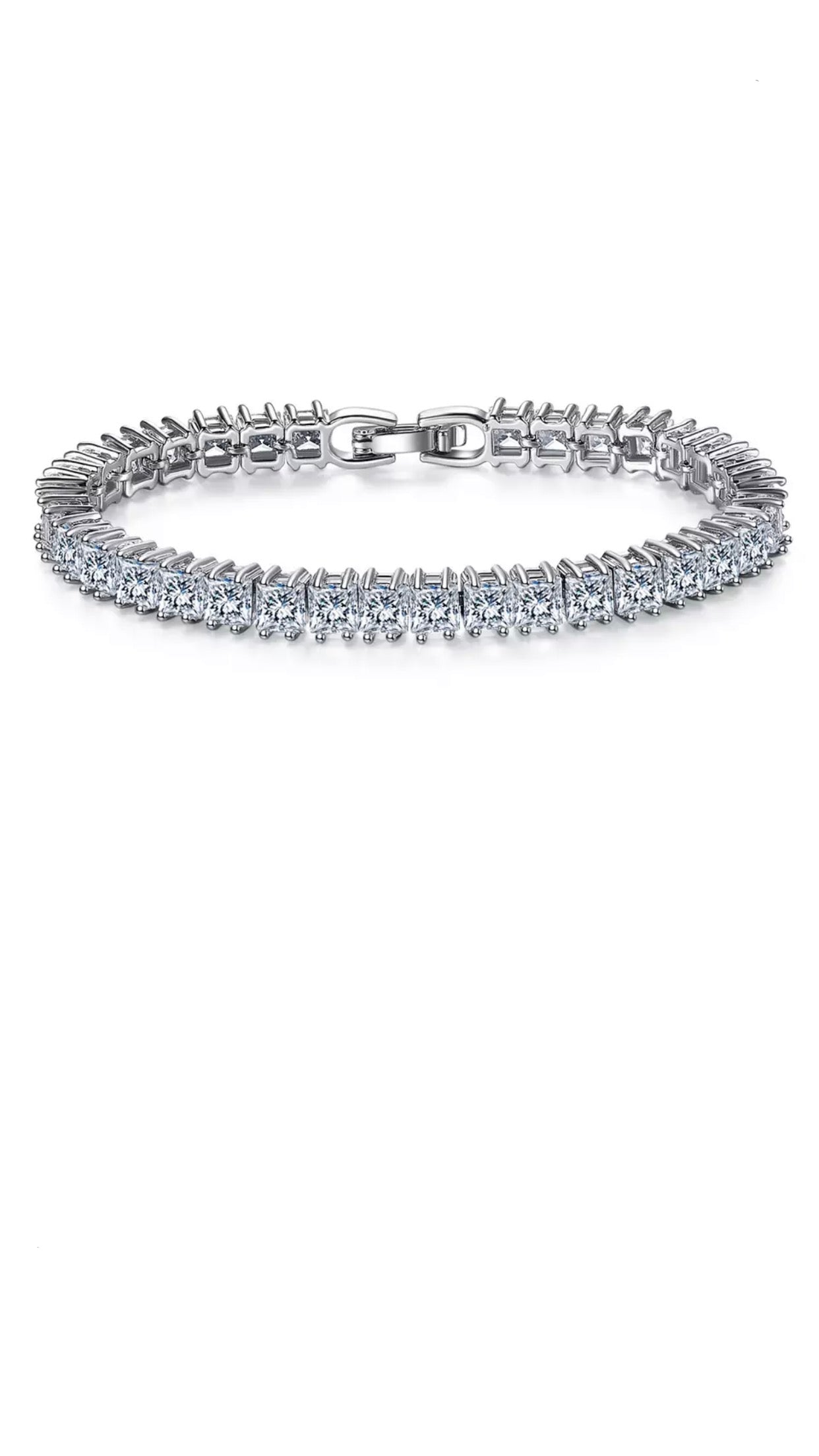 Princess Cut Tennis Bracelet