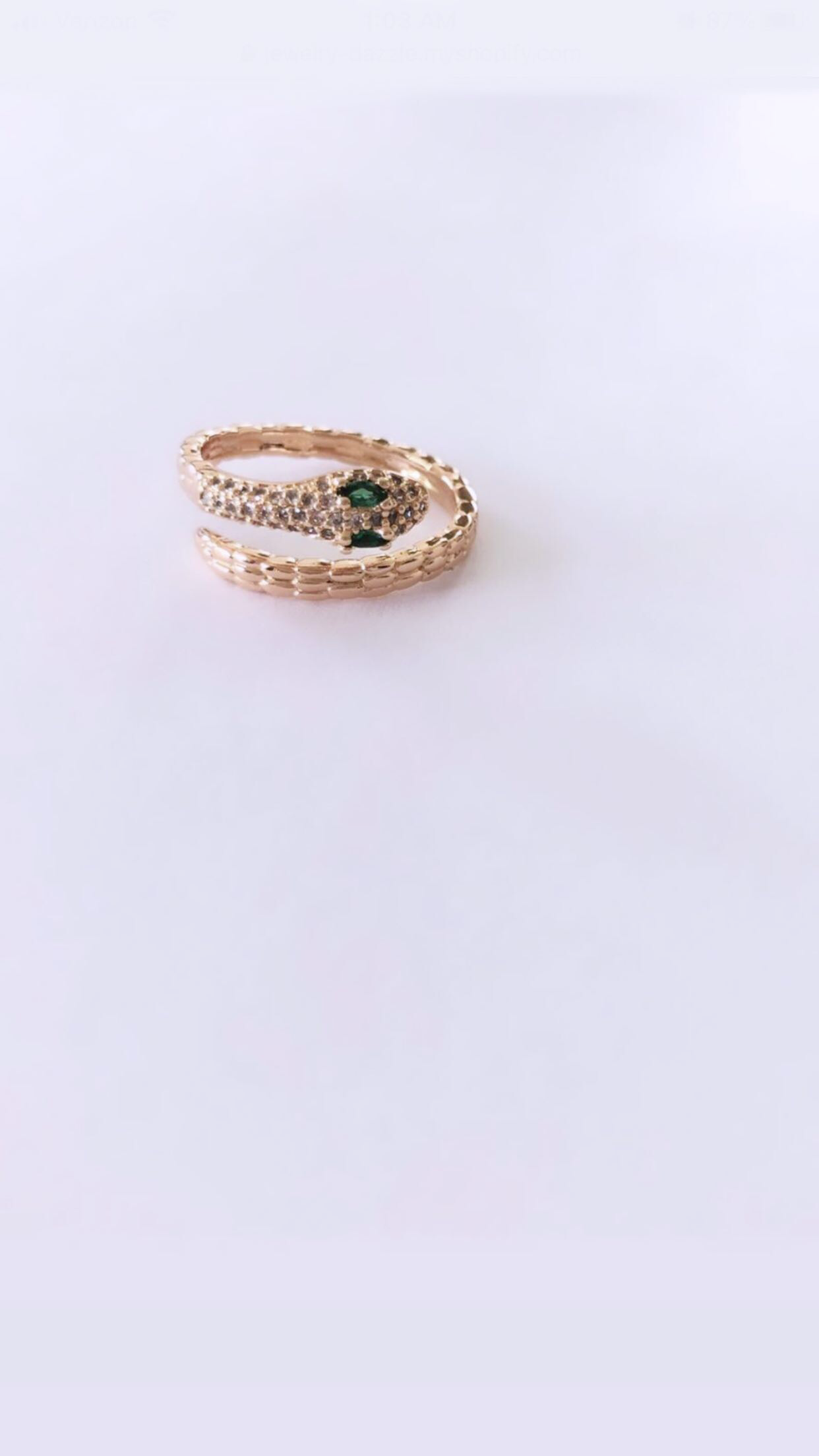 Spring Snake Ring