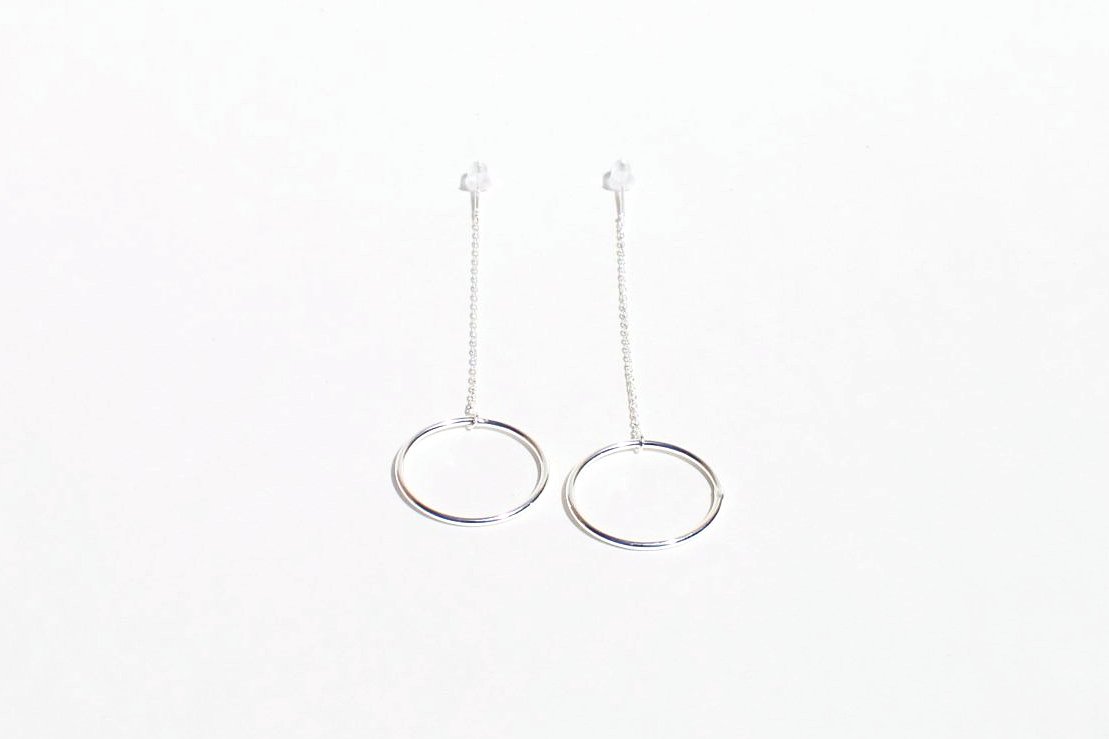 Drop Hoop Earrings