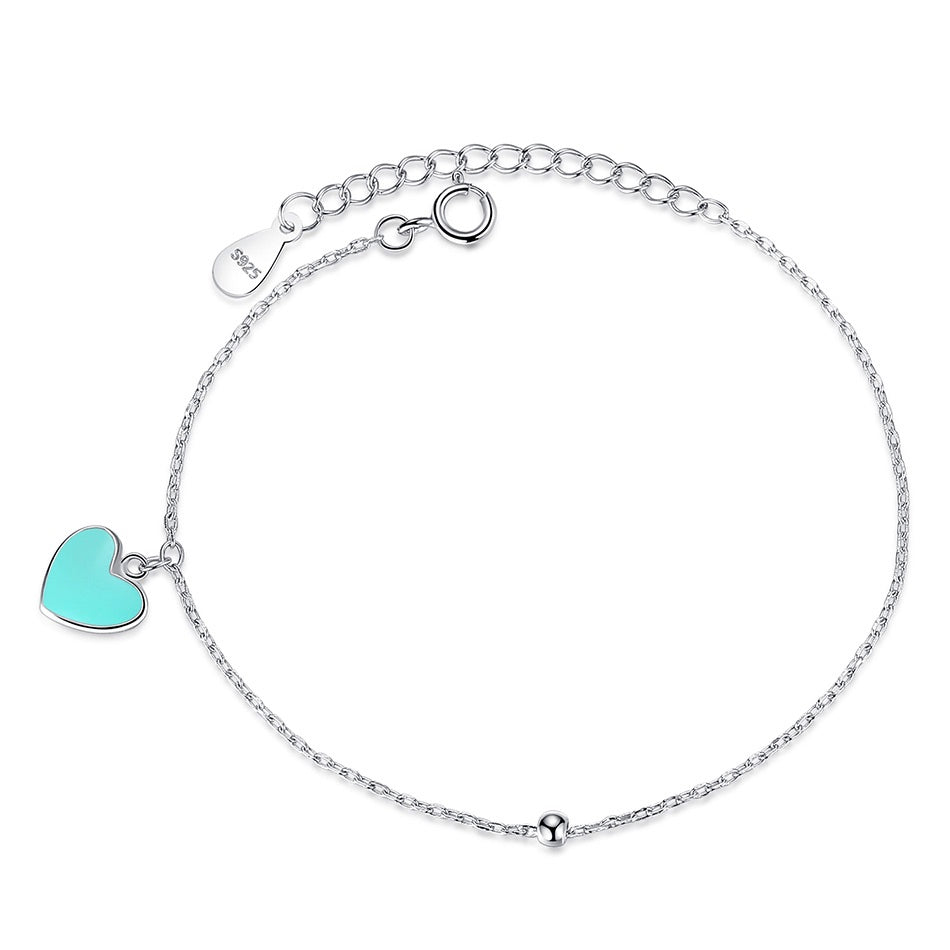 Turquoise Heart Bracelet